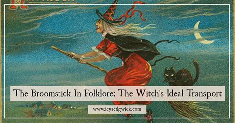 Witch astride a broomstick